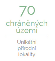 70 chráněných území